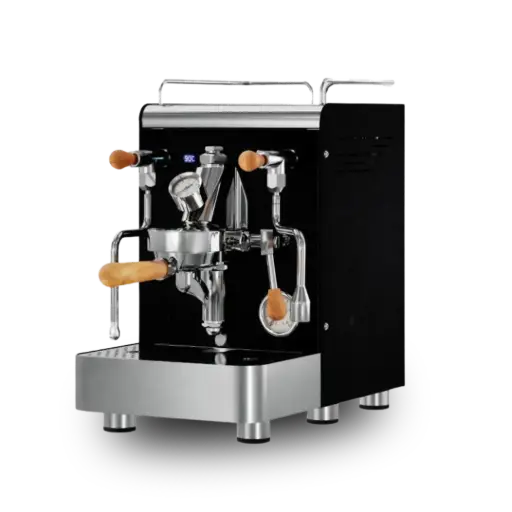 [ELB002] 969 Elba Gentile espressomachine italiaans zwart-olijfhout