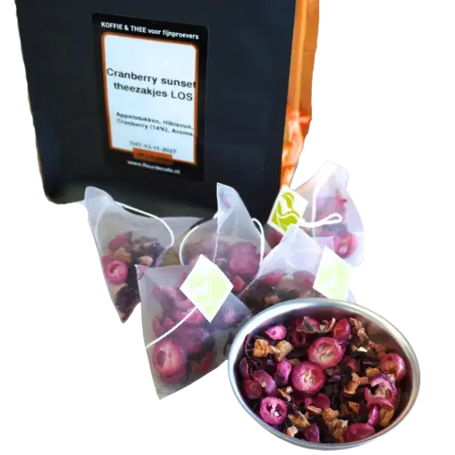 [TP029] Cranberry sunset theezakjes LOS 50 x 2 gram