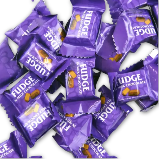 [KA127] Fudge Vanille gecoat met chocolade, individueel verpakt 1 kg