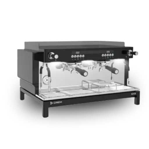 [MEXX010] Crem EX3 2 groeps hoog model Smart Steam zwart