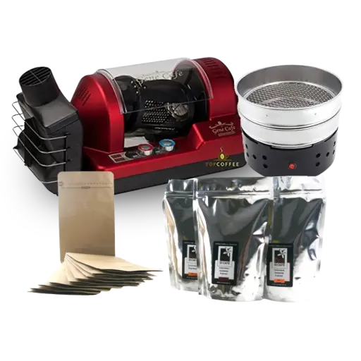 [MP002] Gene Cafe coffee roaster rood pakket