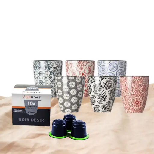 [PAK071] Koffiepakket DELIRIO en Noir Desir cups