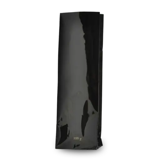 [TA010] Theezakje zwart 100 gram met clip