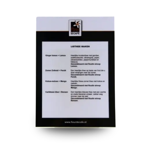 [TA017] IJsthee receptenkaart