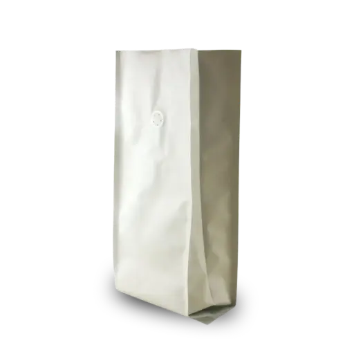 [TA084] Koffiezak mat wit incl. ventiel 1 kg