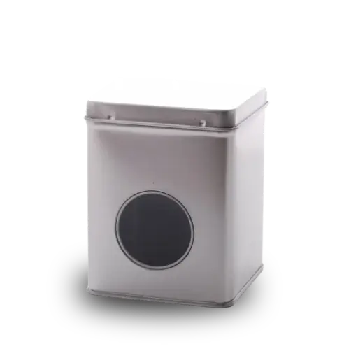 [TA087] Blik zilver 100 gram met venster
